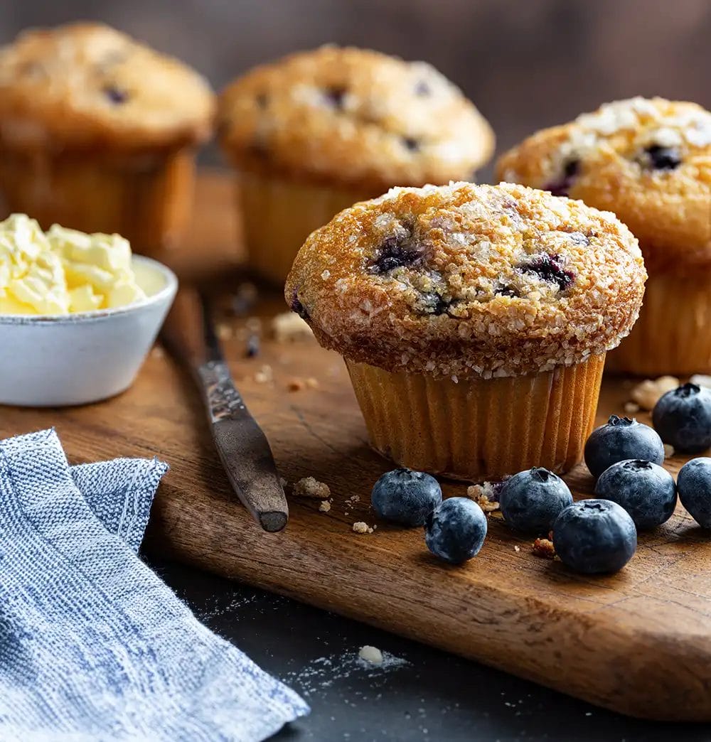 Blueberry Muffins 1 - الرئيسية - بيكرز تشويس