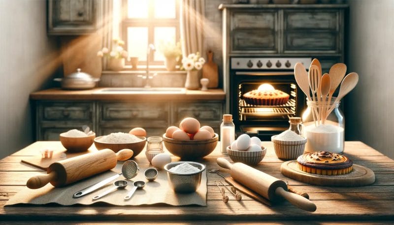 A set of cooking tools to develop baking skills